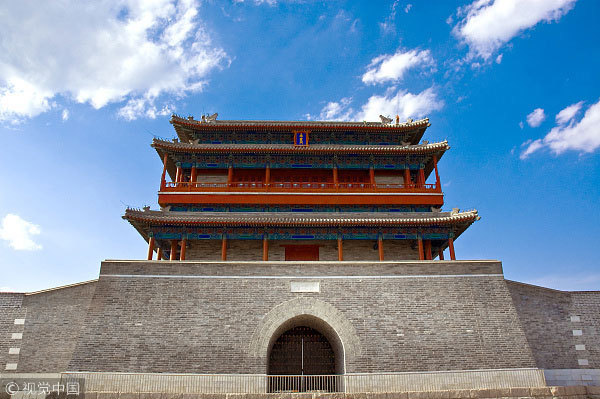 永定门:北京外城城门中最大的一座