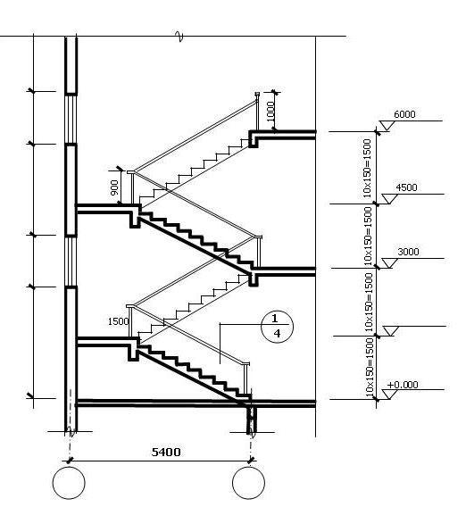 楼梯栏杆,扶手,踏步面层和楼梯节点的构造,在楼梯平面和剖面图中仍然