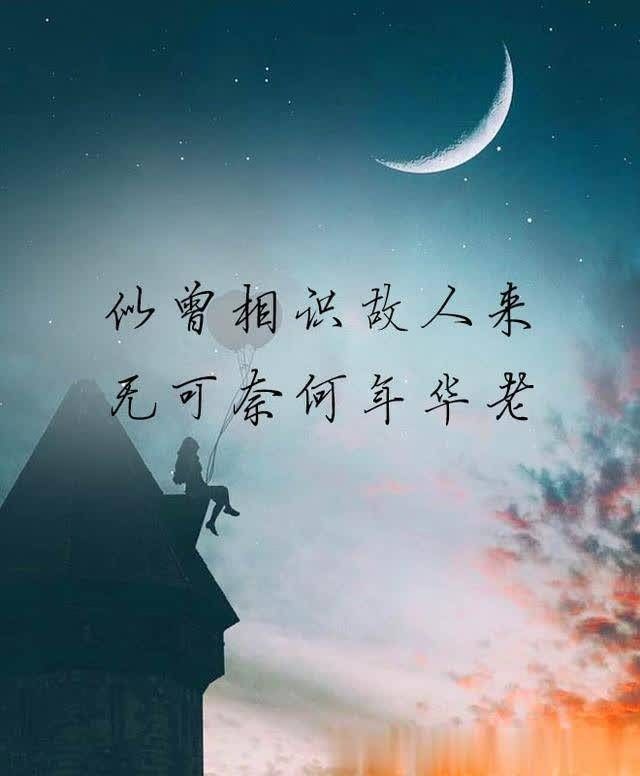 望月缺月圆,你我之间又隔着几多云烟,无可奈何,似曾相识故人来,无可