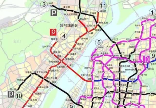 江北新区三条新地铁11号线一期,s8南延和4号线二期同时发布环评招标