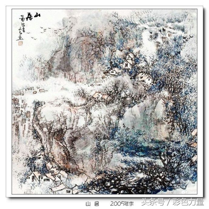 逸象彪新,水墨淋漓,气势奔放!--孙文勃山水画!