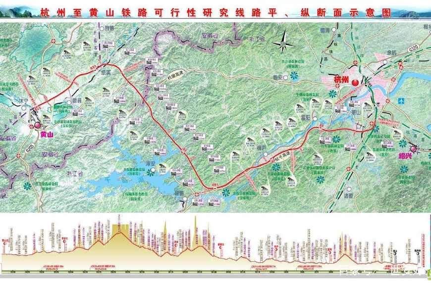 因为浙江有先例,这不,安徽也强势要求,武杭高铁池黄段,线路走向为