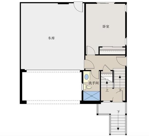 新农村自建房别墅10米x10米,带双车库含平面图纸