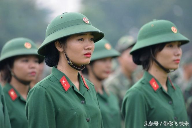 越南军校中的越南女兵 漂亮吗?