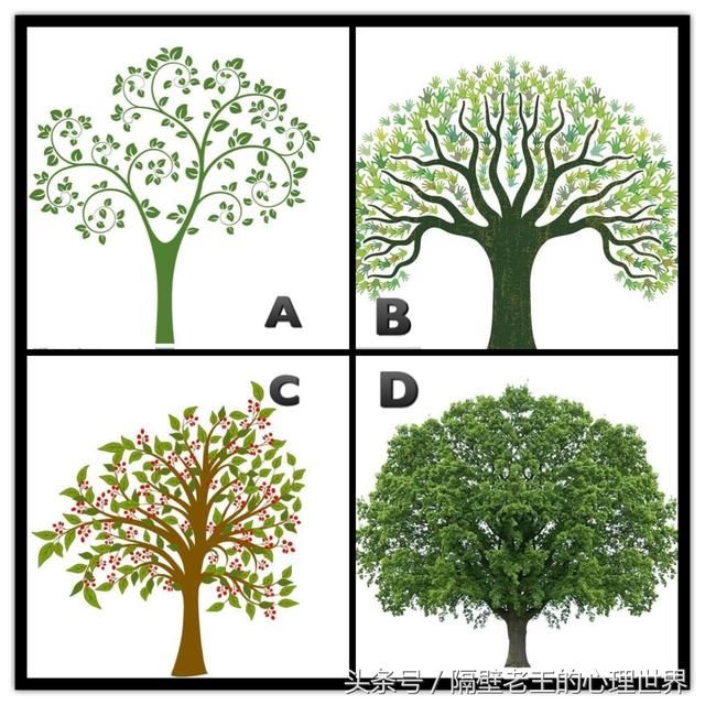 心理测试:凭直觉选一棵树,测试你性格中的缺陷是什么!