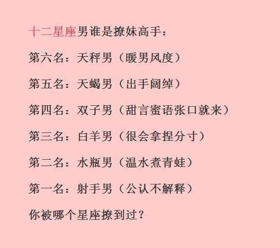 12星座从前任那里学到了什么,谁是撩妹高手,喜欢给爱人取的昵称