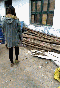 ▼五年前我嫁过去的时候也有拆字,现在还清晰可见