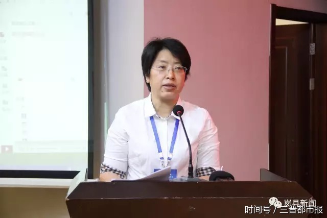 岚县县委书记高奇英发言