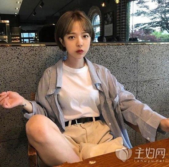 齐耳短发显脸瘦 韩式发型齐耳短发修颜瘦脸
