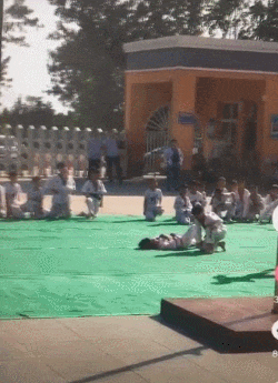 搞笑gif: 你这样拍人家, 都不好意思了-北京时间