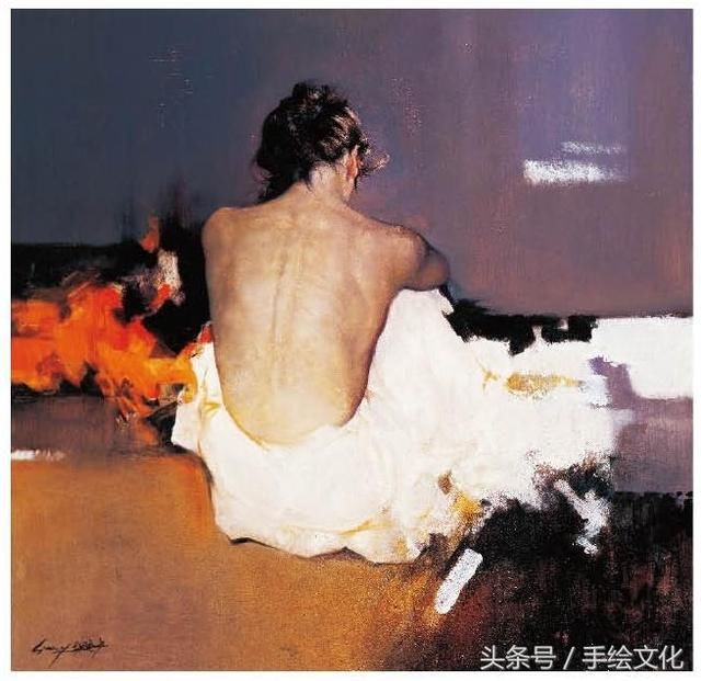 西班牙华人画家梁君午的人体油画作品