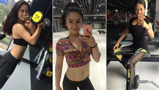 95后健身美女撞脸迪丽热巴 自拍惹惊呼