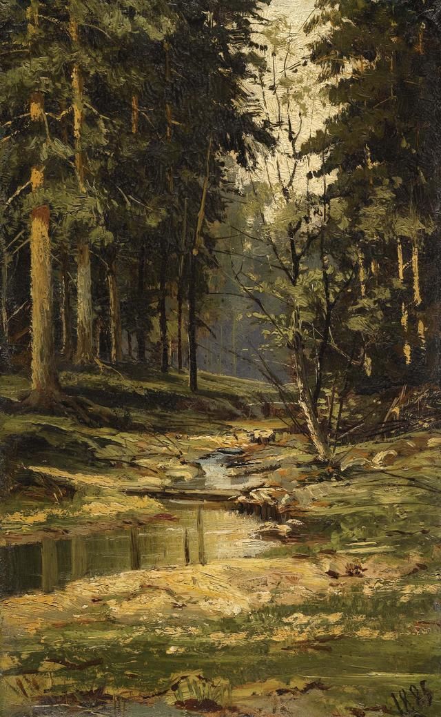 被誉为"森林的歌手"的油画大师希施金|送高清tif原图油画117幅
