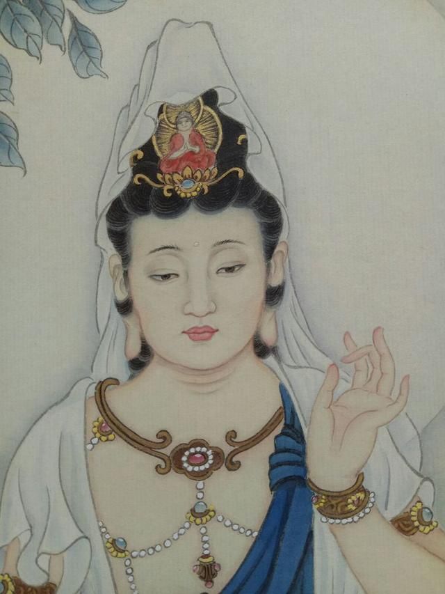 2017年教师节沐手敬绘白衣观音,与喜欢工笔画的朋友分享绘制步骤.