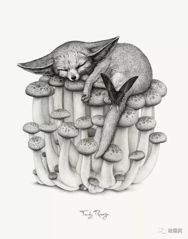 仅仅是针管笔绘画,也可以如此精细有趣!
