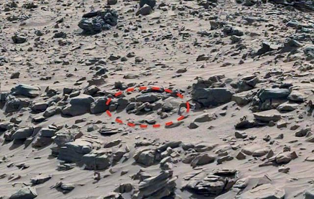 知名ufo猎人再爆:在nasa火星照片中发现火星人尸体