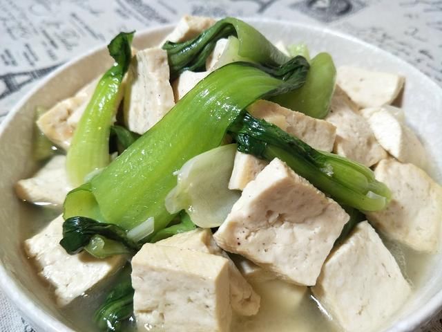 【豆腐烧青菜】