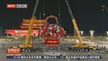 天安门广场“祝福祖国”巨型花篮53分钟完美合龙