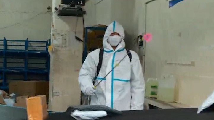 北京一来自内蒙古快递核酸阳性 记者探访快递公司:已加强消杀 北京一来自内蒙古快递核酸阳性 记者探访快递公司:已加强消杀