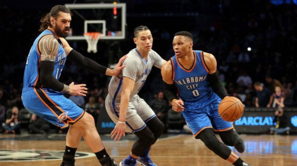 威少25+19+12林书豪24分 雷霆横扫篮网取三连胜