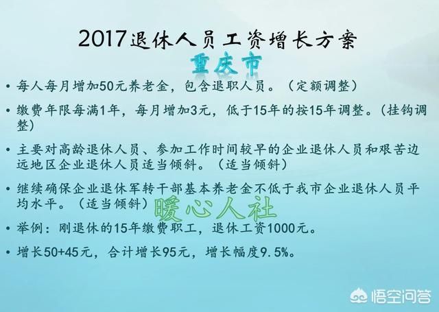 重庆市2018年退休工资调整会有几个变化?
