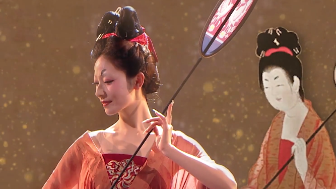 画中的唐朝簪花美人活了 画中的唐朝簪花美人活了