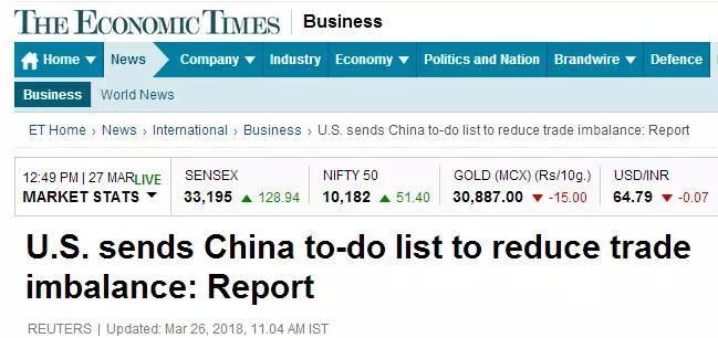 中美两国通过谈判解决贸易摩擦,美国所开条件