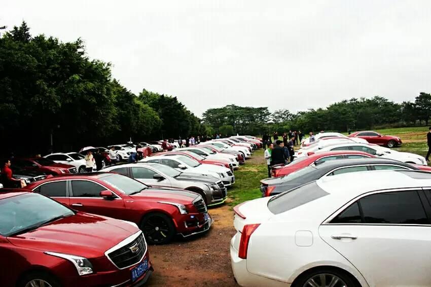百辆凯迪拉克集结,广州ats/l车友会年度聚会