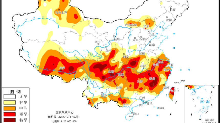 中央气象台发布今年首个气象干旱预警