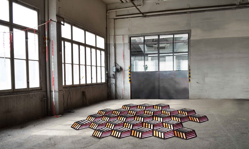 立体感几何图案地毯 将地板变为艺术品