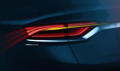 该车标在此前吉利"六块腹肌"车标的基础上进行了扁平化处理,灵感源自"