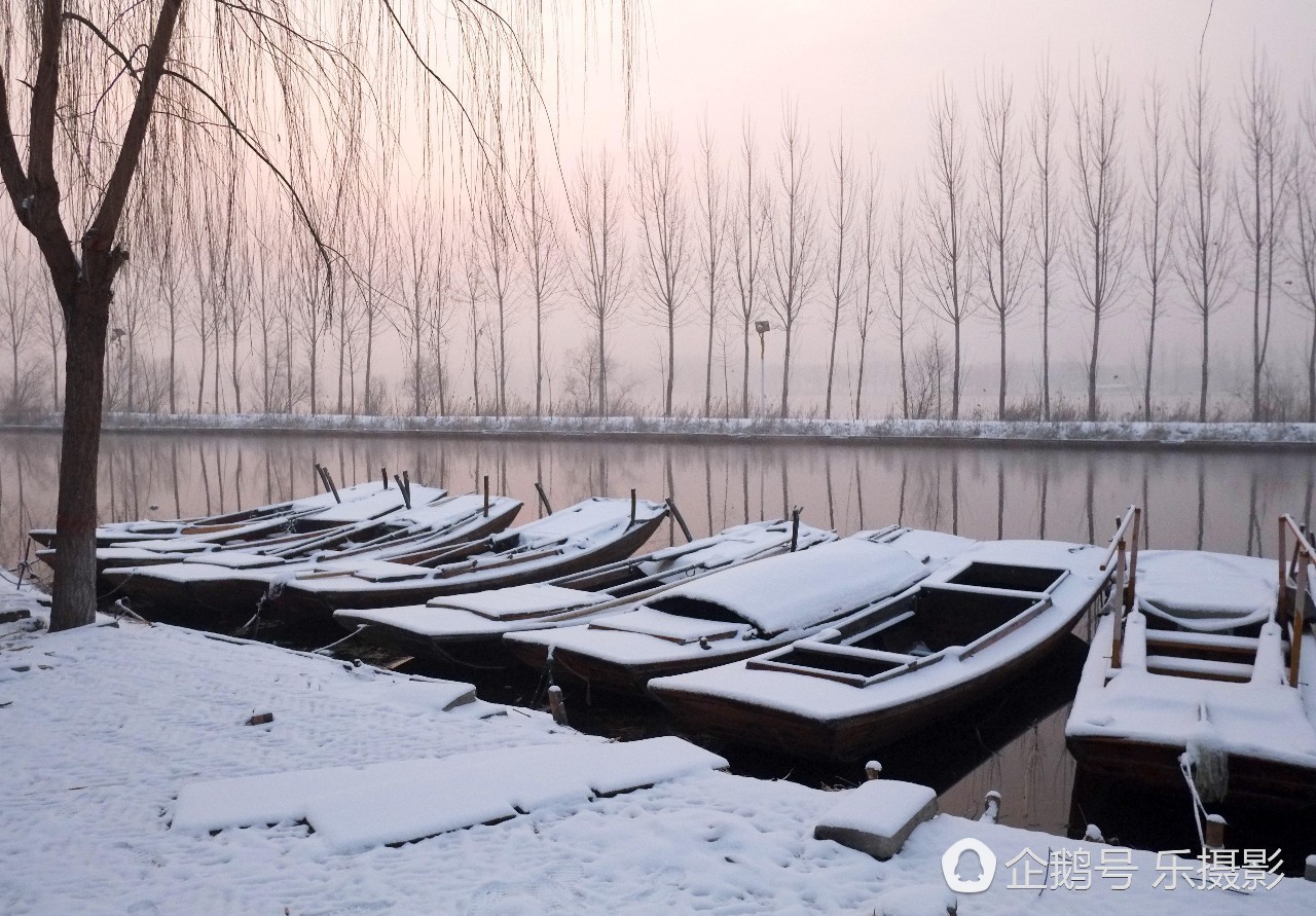 瑞雪过后,白洋淀景色如诗如画
