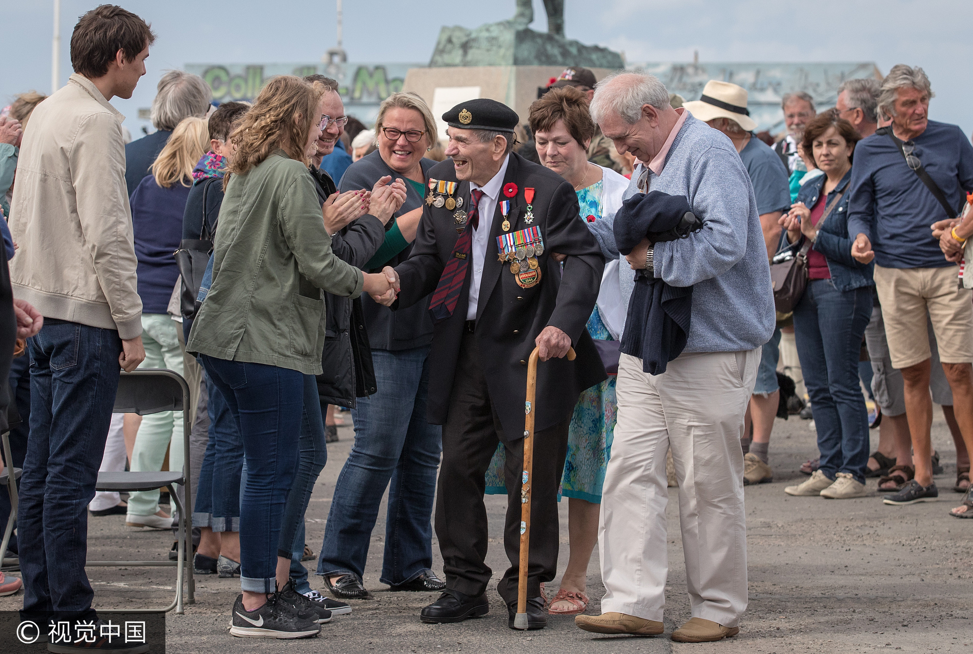 诺曼底登陆73周年纪念仪式在法国举行