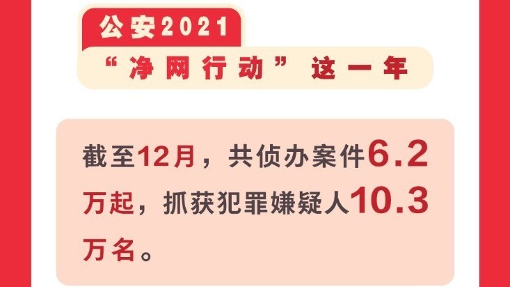 “净网行动”这一年:侦办侵犯公民个人信息等网络犯罪案件6.2万起 “净网行动”这一年:侦办侵犯公民个人信息等网络犯罪案件6.2万起