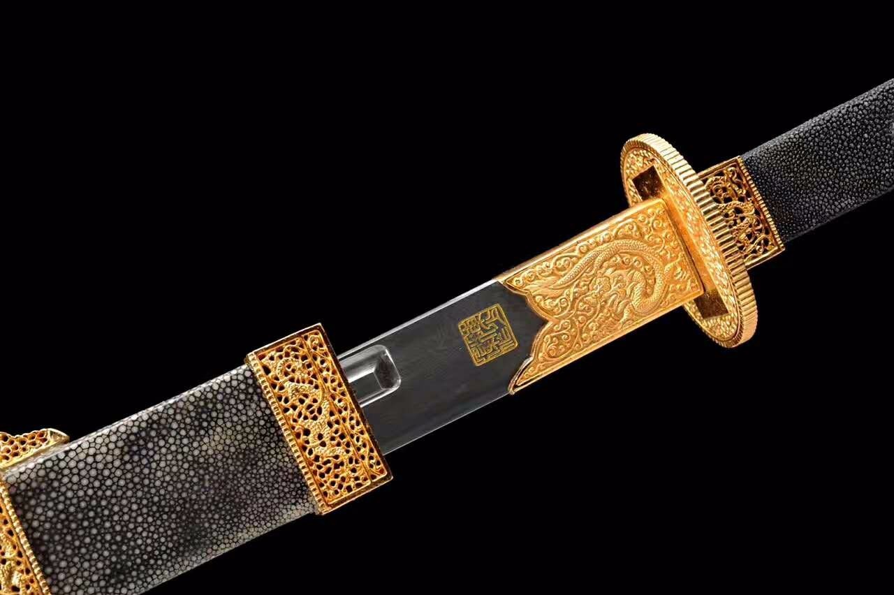 手工复刻清朝极品贝勒四方清腰刀