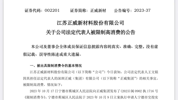 “世界铜王”王文银被限高,最新回应!公司营收6000亿超腾讯 “世界铜王”王文银被限高,最新回应!公司营收6000亿超腾讯