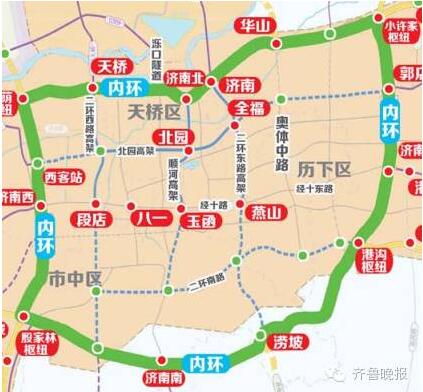 济南大东环年内开工 二环高架快速路将闭合成环