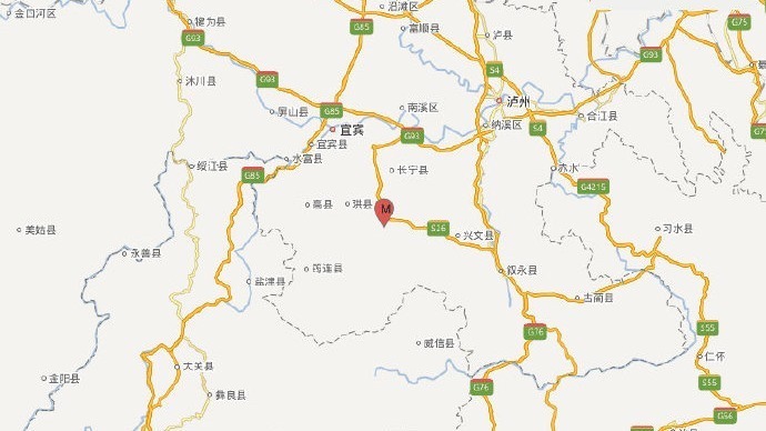 四川长宁发生5.3级地震 震源深度17千米
