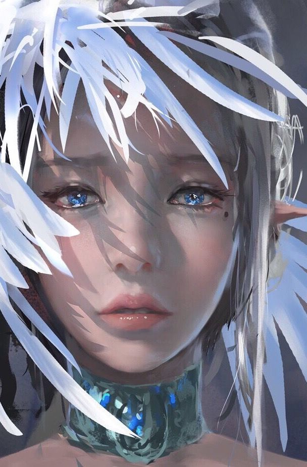 WLOP 漫画鬼刀系列冰公主 后续 适合手机壁纸