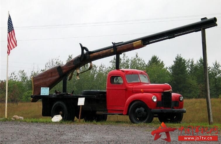 全球最大的步枪:装在卡车上能发射特制子弹