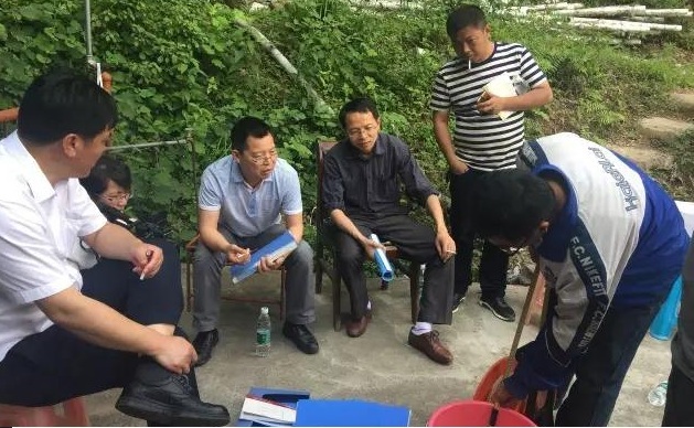 湖南省省局来新邵县开展非煤矿山安全生产交叉