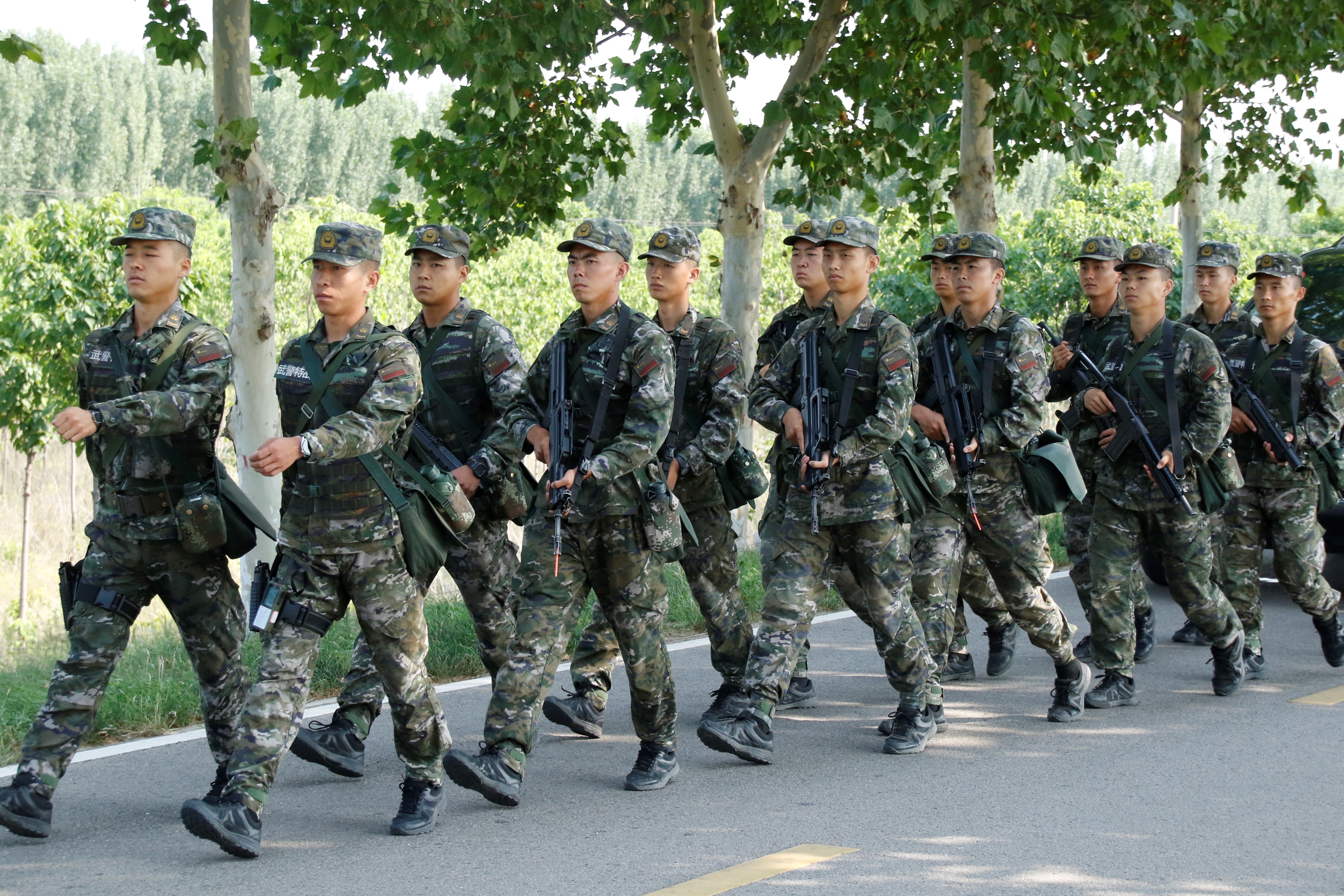 山东东营武警图片