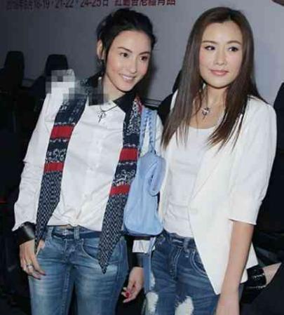 在这期间，好友张柏芝陪伴她度过难关。