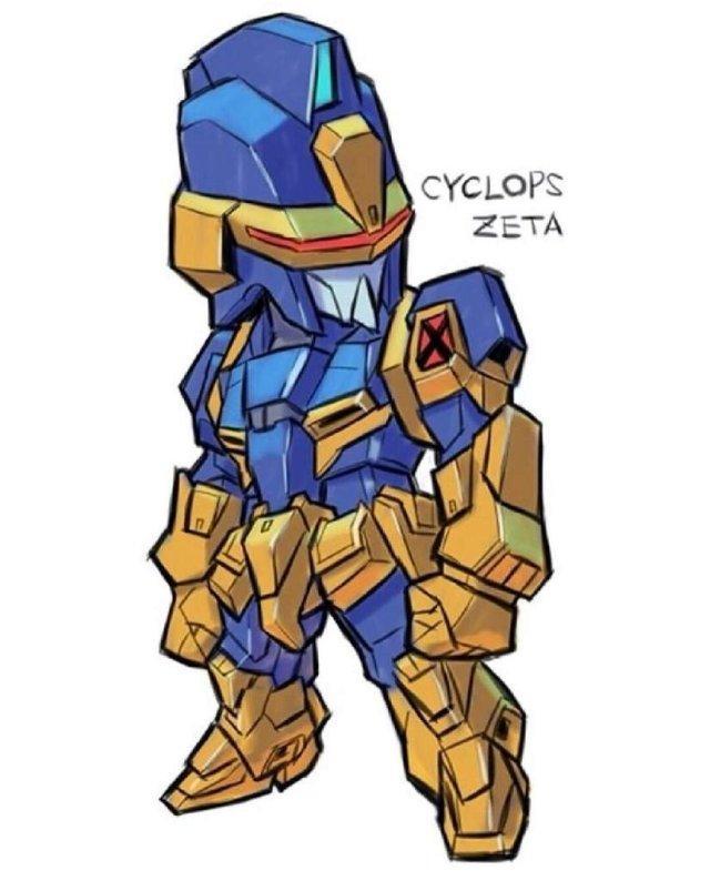 当超级英雄变成高达 蜘蛛侠的形象瞬间就变得威猛了!