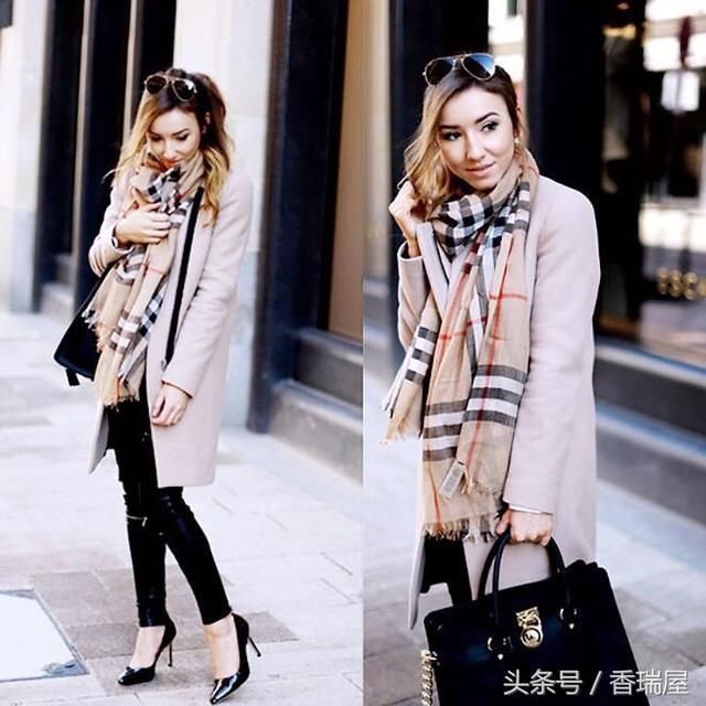 单品:经典中的经典,巴布瑞格纹围巾