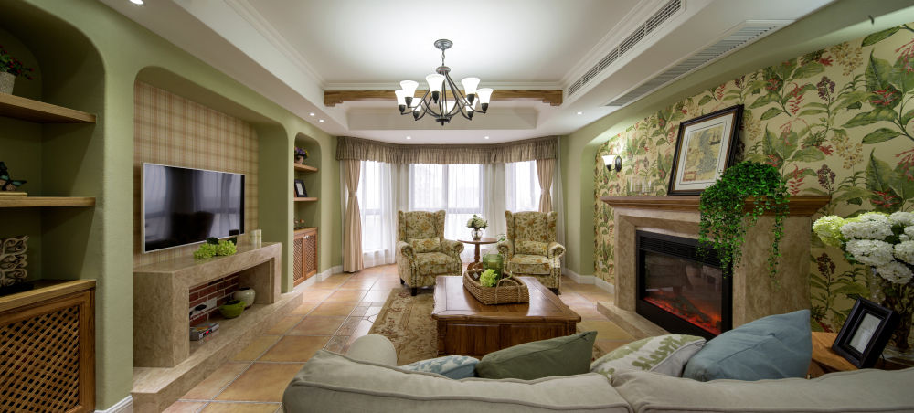 欧美风情风格三居室如何装修,125平米的房子这样装才阔气!