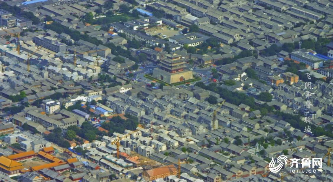 俯瞰江北水城运河古都聊城:城中有水、水中有城丨飞阅齐鲁