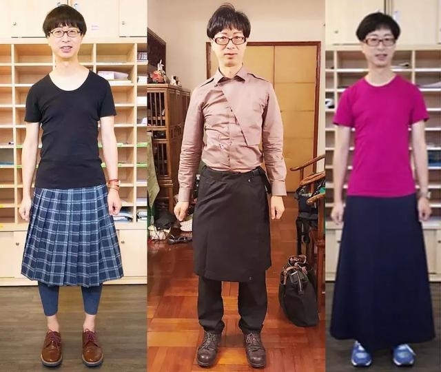 已婚男教授喜欢穿裙子上课:就是想打破条条框框 已婚男教授喜欢穿裙子上课:就是想打破条条框框