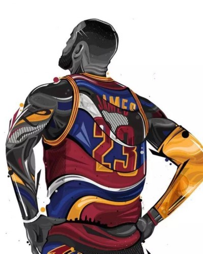 nba球星背影特效图,谁最帅气?