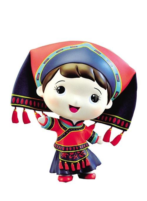 岑渭棠阳春三月好风光,盛办歌圩闹壮乡.